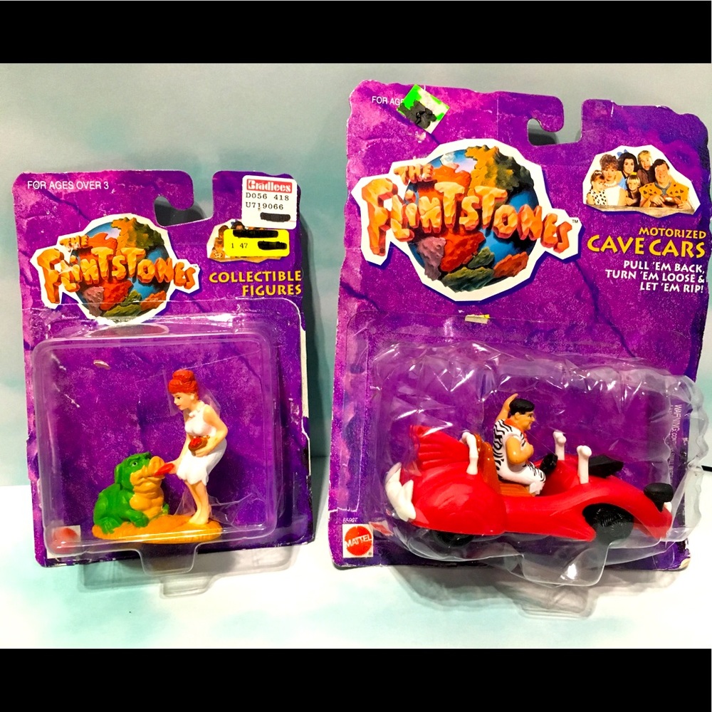 THE FLINTSTONES Motorized Cave Car, Fred&Wilma